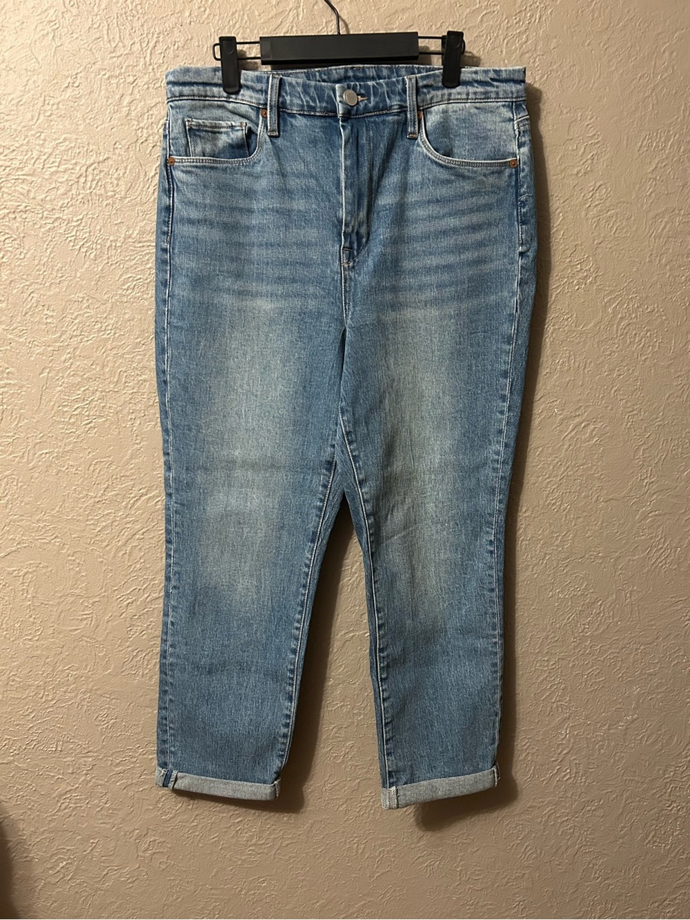 Blank NYC Light Blue Cropped High-Rise Jeans